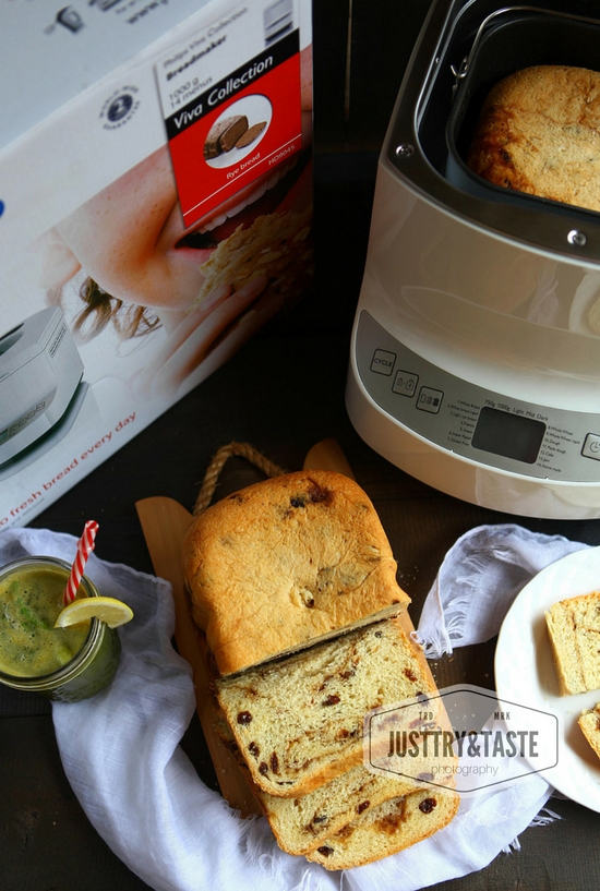 Resep Cinnamon Raisin Bread feat PHILIPS Bread Maker (Plus Tips