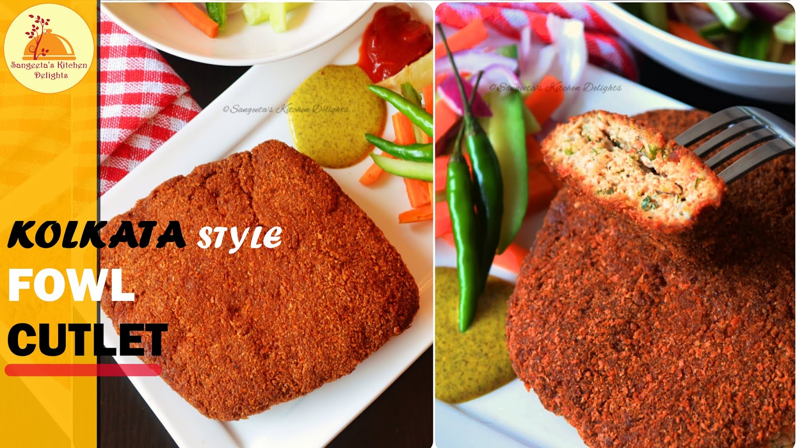 Fowl Cutlet Kolkata Style Minced Chicken Cutlet Kolkata Famous