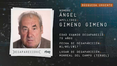 Ángel Gimeno Gimeno, desaparecido Ángel Gimeno Gimeno, desaparecido