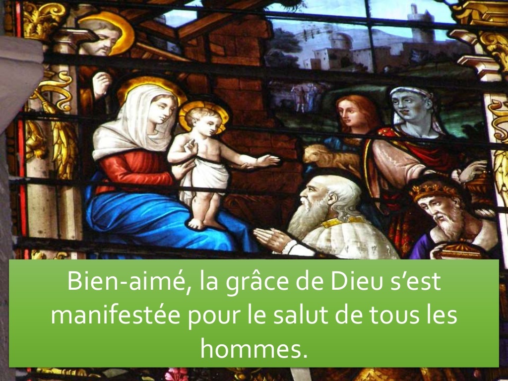 Lettre de Saint Paul diaporama "' la grâce de Dieu s’est manifestée