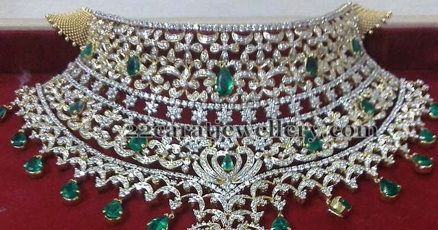 Shimmering Bridal Choker - Jewellery Designs