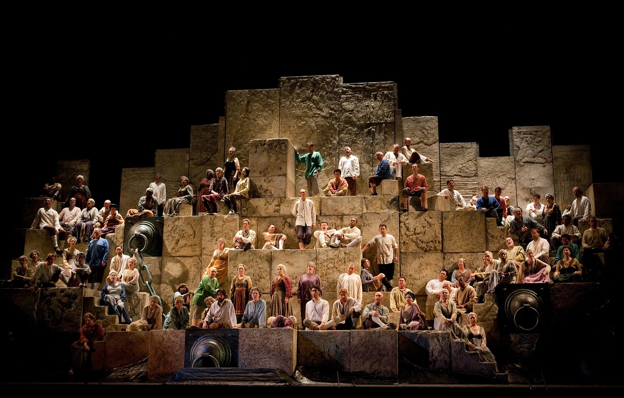 South Shore Critic Met Opera's "Nabucco" Flying on Golden Chords