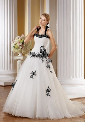 Black and White Ball Gowns Formal Dresses