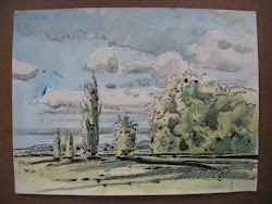 ink pen watercolors landscape watercolor paintings painting stooshinoff harry watercolour drawing