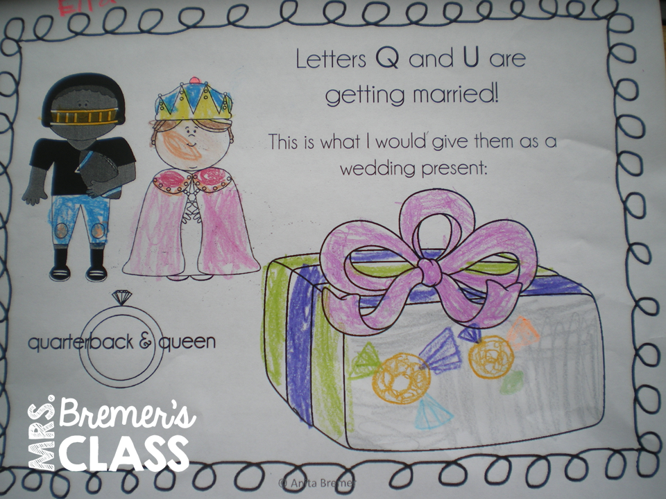 Mrs. Bremer's Class 'Love Letters' Q and U...together forever