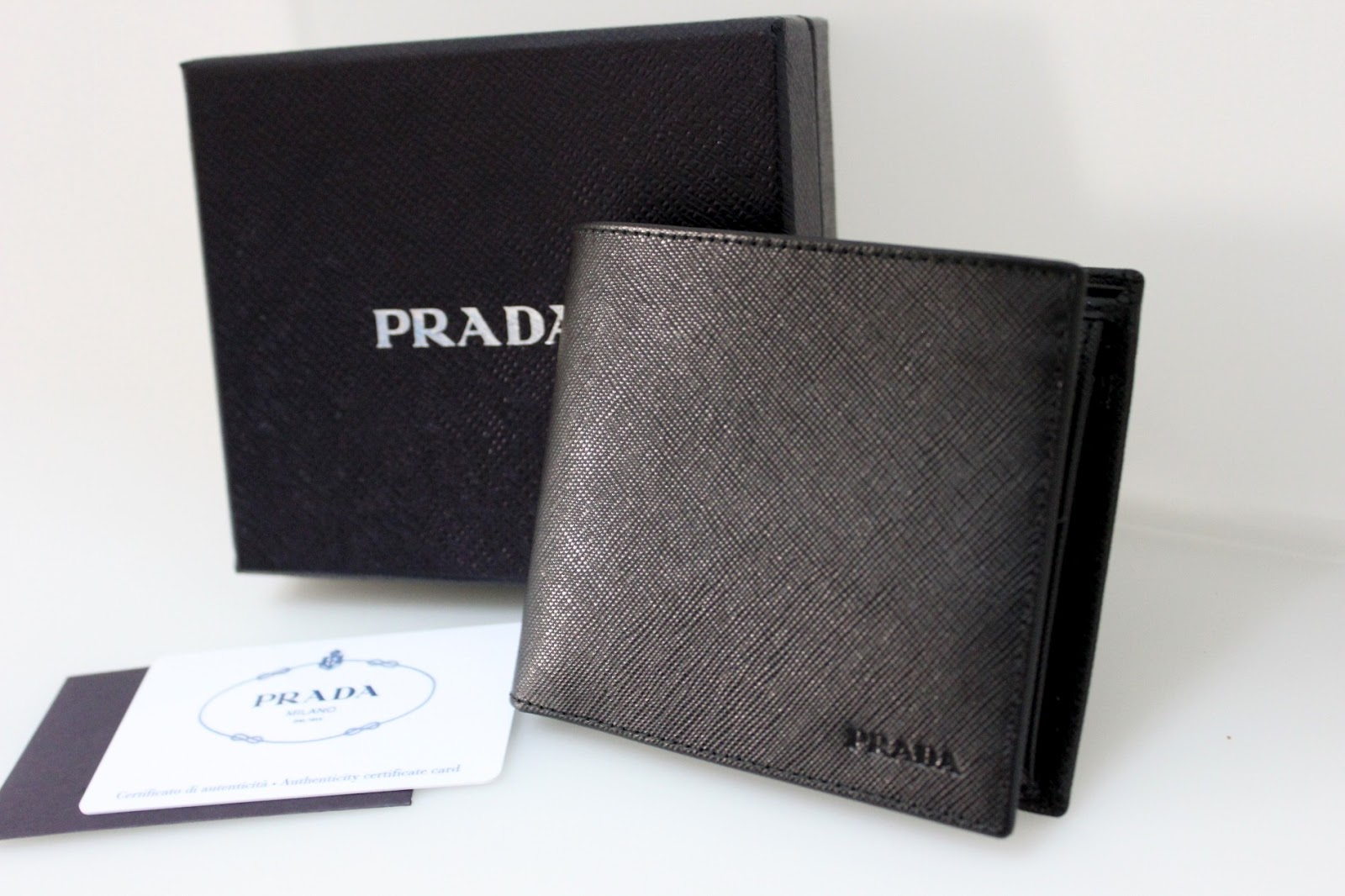 Lux Maison - Your One Stop Luxury Portal : BRAND NEW: Prada Black 4CC Saffiano Men's Wallet