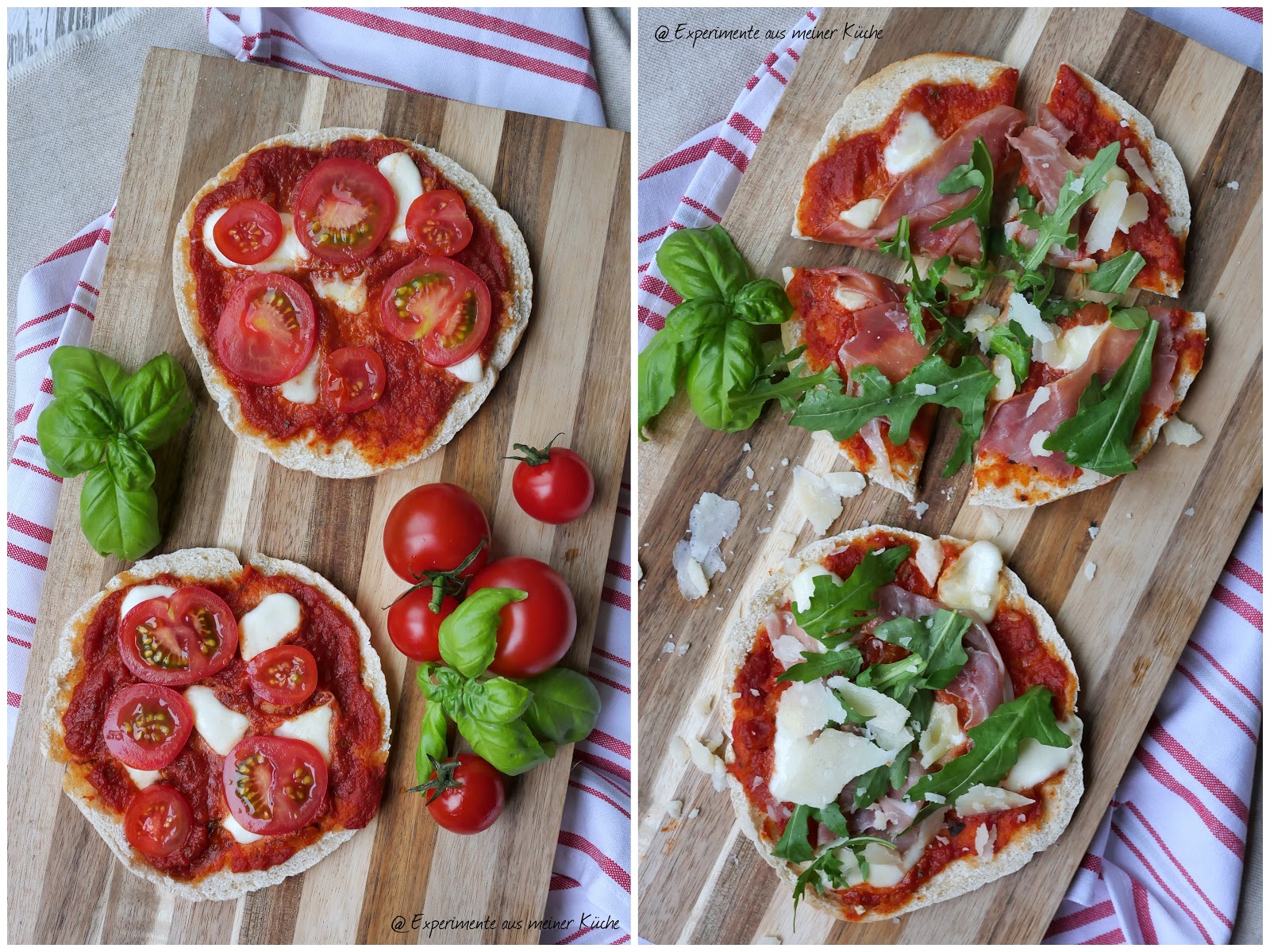 Experimente aus meiner Küche: Pita-Pizzen