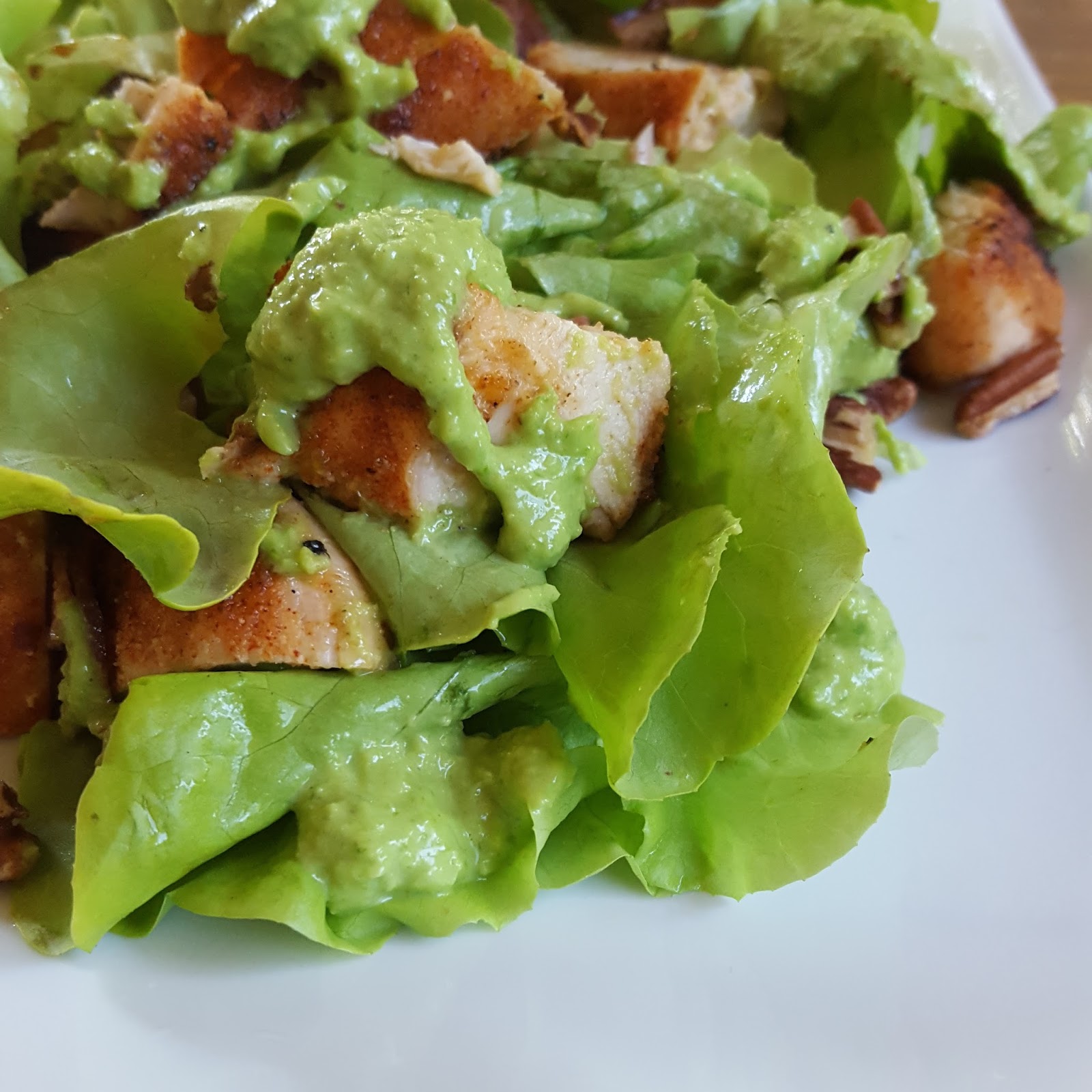 Grilled Chicken Salad with Garlic Scape Vinaigrette Chef Jen