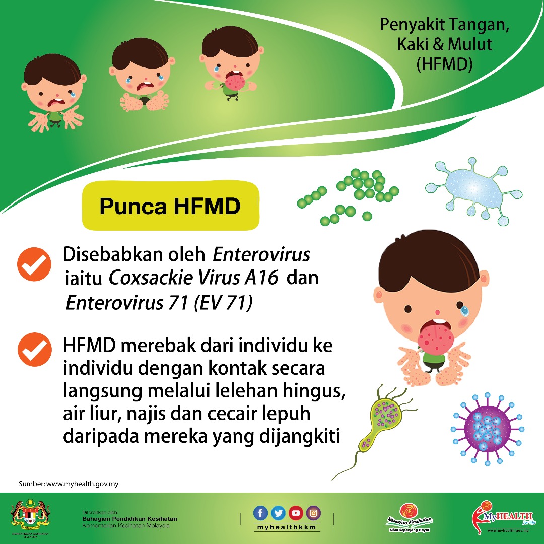 Penyakit Tangan, Kaki Dan Mulut (HFMD)