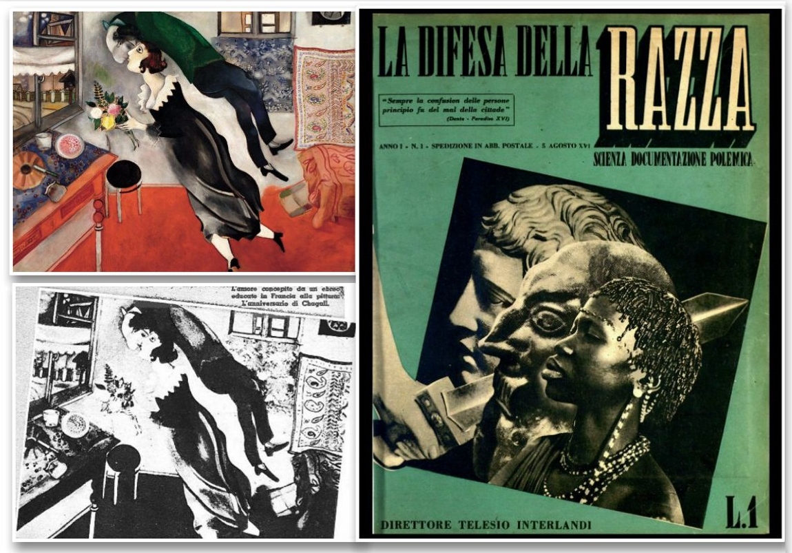 1938, “La difesa della Razza” e Marc Chagall propaganda e
