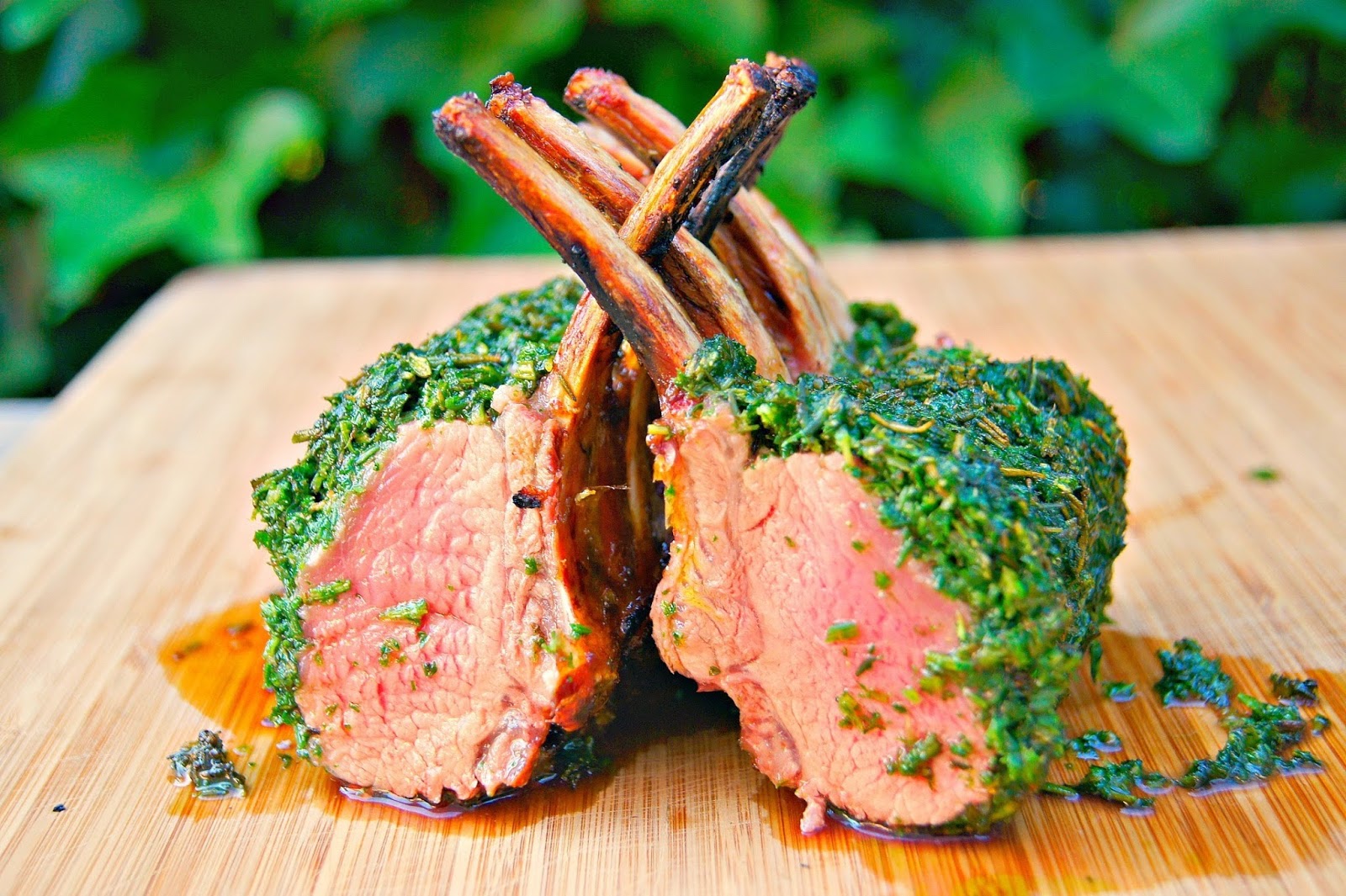 Mustard and Herb Crusted Rack of Lamb (Lamb Chops) Lenz Ladies Recipe