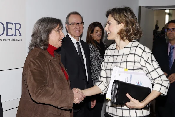 Queen Letizia of Spain attends a meeting with the Board of the Spanish Federation of Rare Diseases (FEDER)