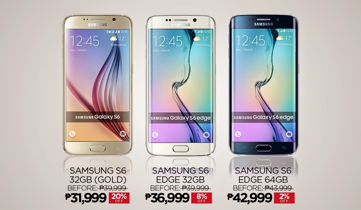 Samsung Galaxy S6 and Galaxy S6 Edge Price