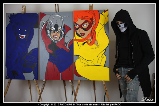 dessins firestar, antman, et fauve fini dessins Marvel fini