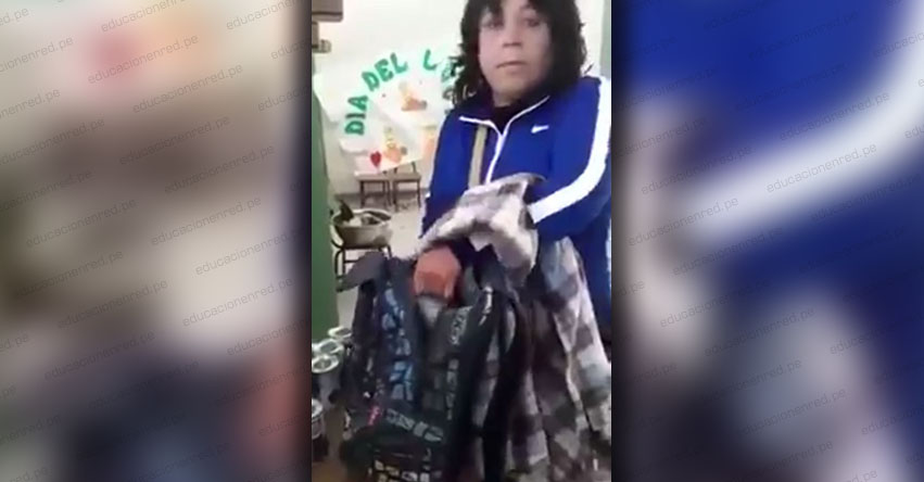 Sorprenden a directora de colegio llevándose alimentos de Qali Warma - La Libertad Sorprenden a directora de colegio llevándose alimentos de Qali Warma - La Libertad