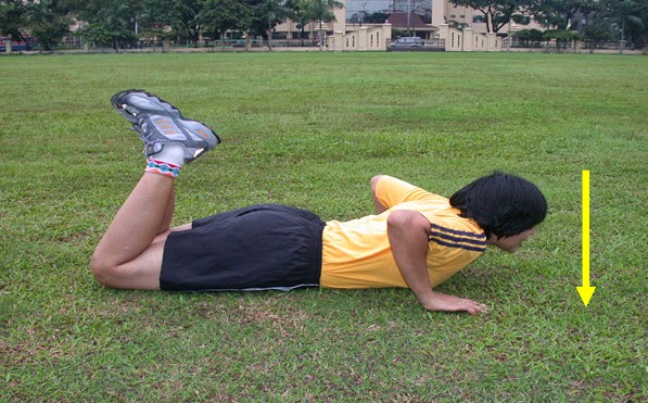 push Up wanita tes jasmani kesemaptaan polri