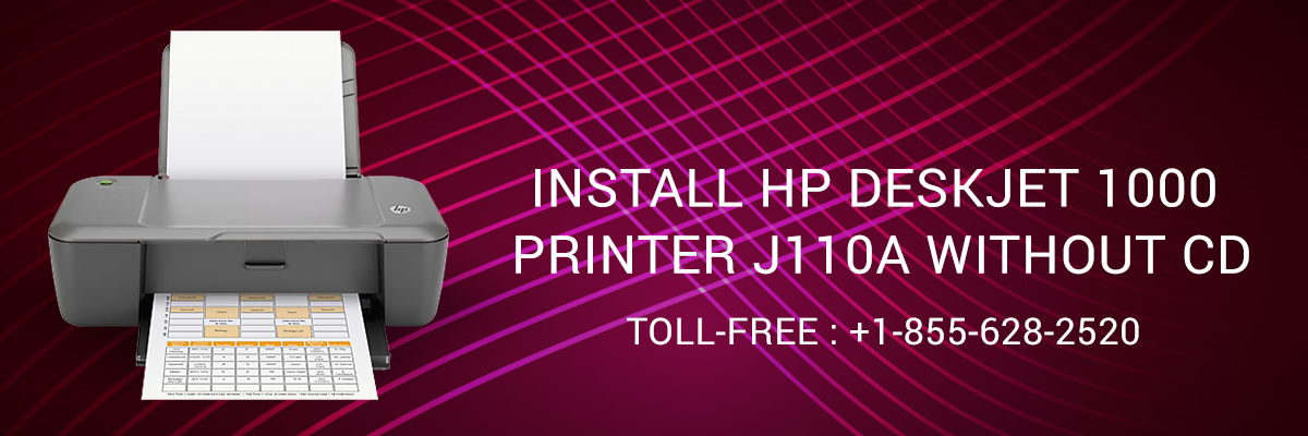123HPComSupport: How To Install the HP DeskJet 1000 Printer J110a Without CD?
