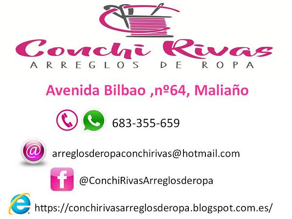 Conchi Rivas,Arreglos de ropa