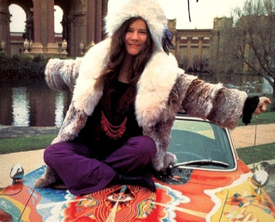 Janis Joplin Foto de Janis Joplin bien abrigada