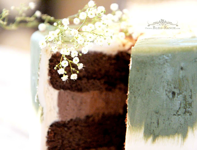 Sage Ombre Cake, Amy's Cupcake Shoppe Bliss-Ranch.com