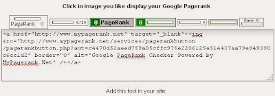 Cara Pasang Widget Google Page Rank