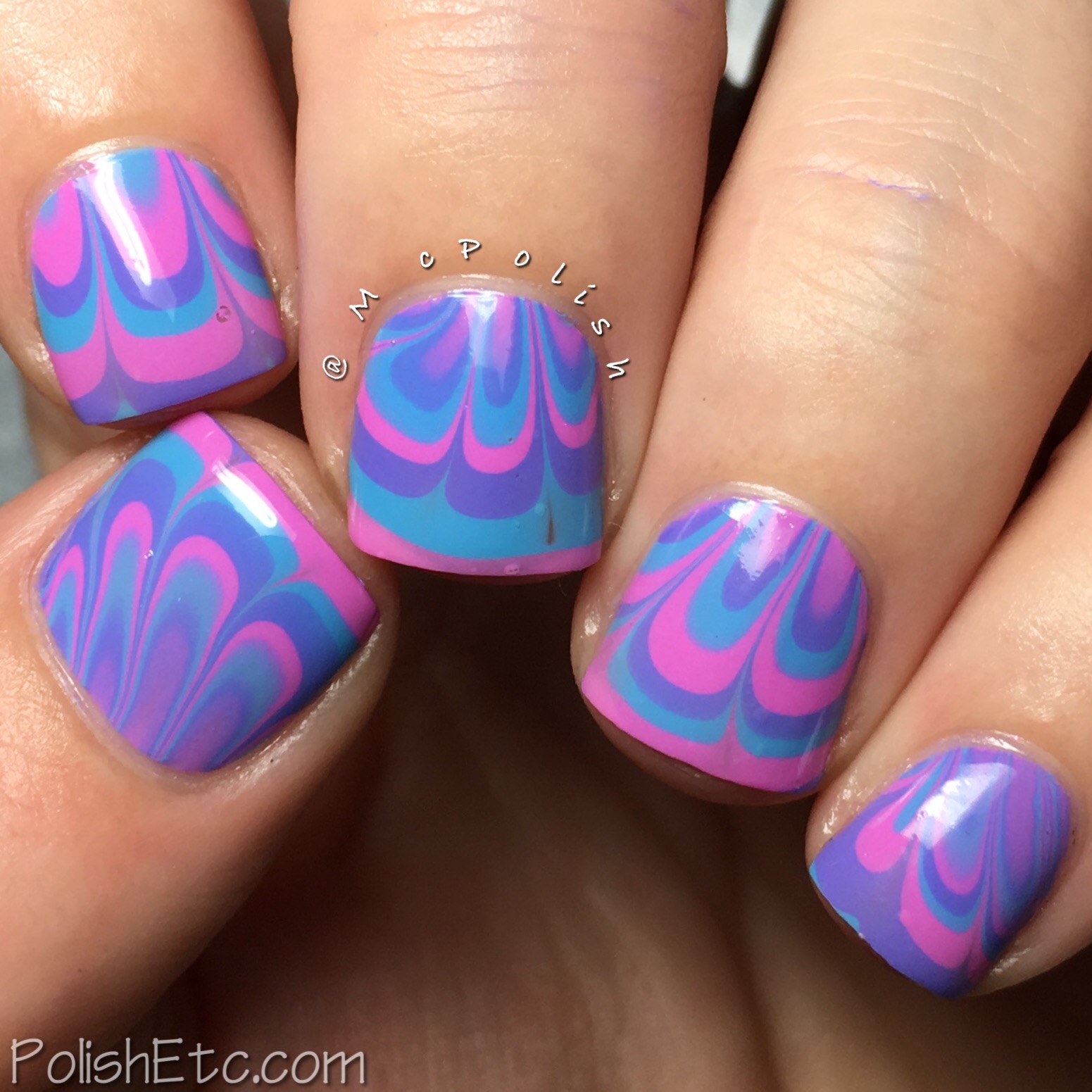 Watermarble Nails for the #31DC2016Weekly - Polish Etc.