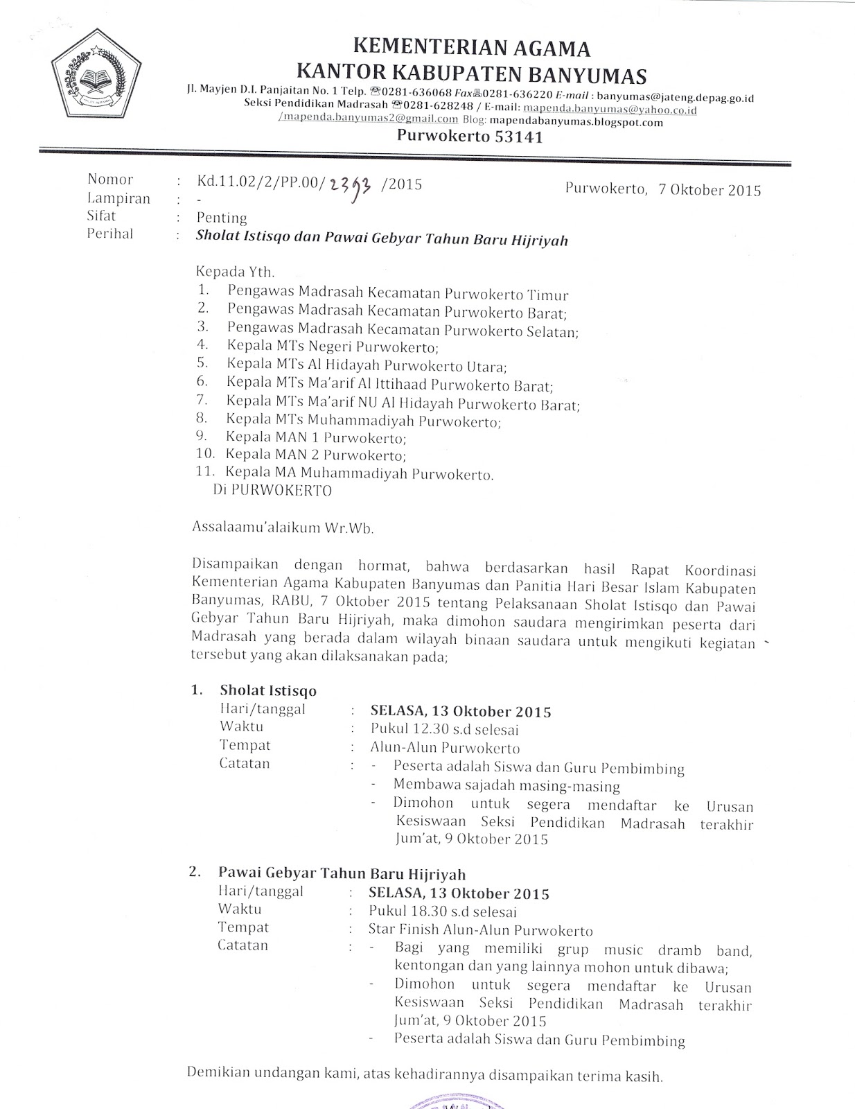 Contoh Laporan Waka Kurikulum Contoh Daftar Isi x