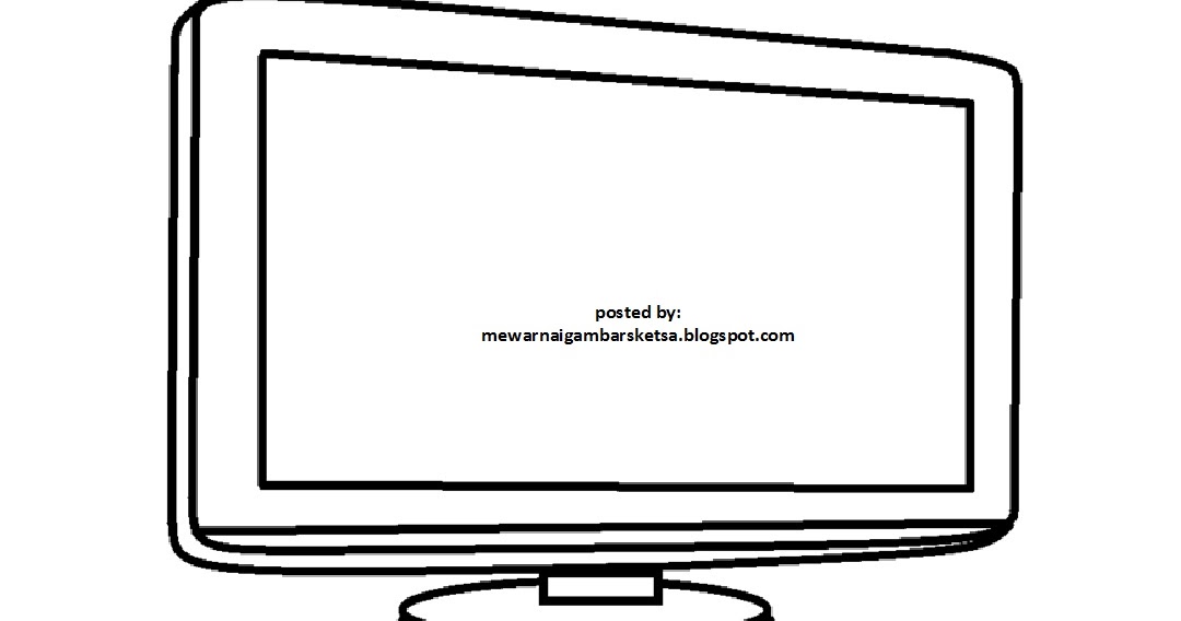 gambar televisi untuk mewarnai anak paud