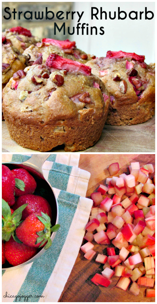 Strawberry Rhubarb Muffins Chicago Jogger