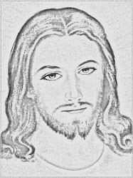 jesus face tattoo sketch coloring pages template