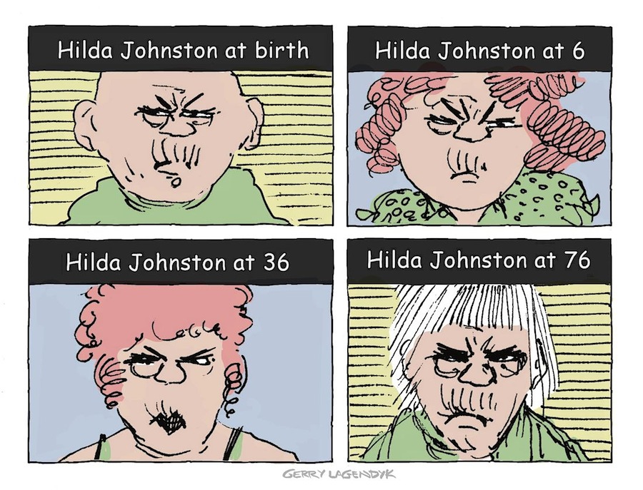 Sour Face Sour Face, life cartoon, gerry Lagendyk
