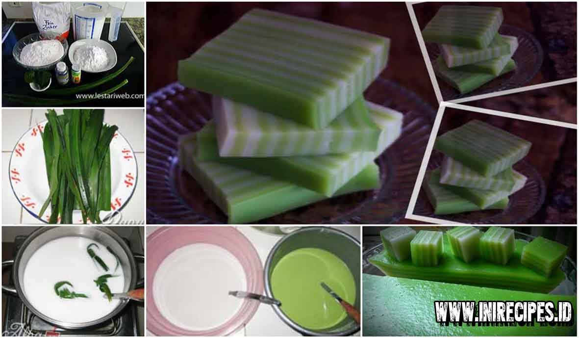 Kue Lapis Tepung Kanji Pandan Kue Lapis Tepung Kanji Pandan