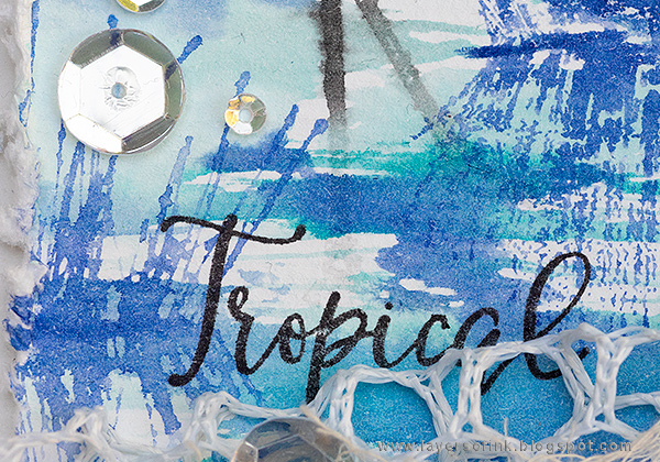 Layers of ink - Flamingo Tag Tutorial by Anna-Karin Evaldsson