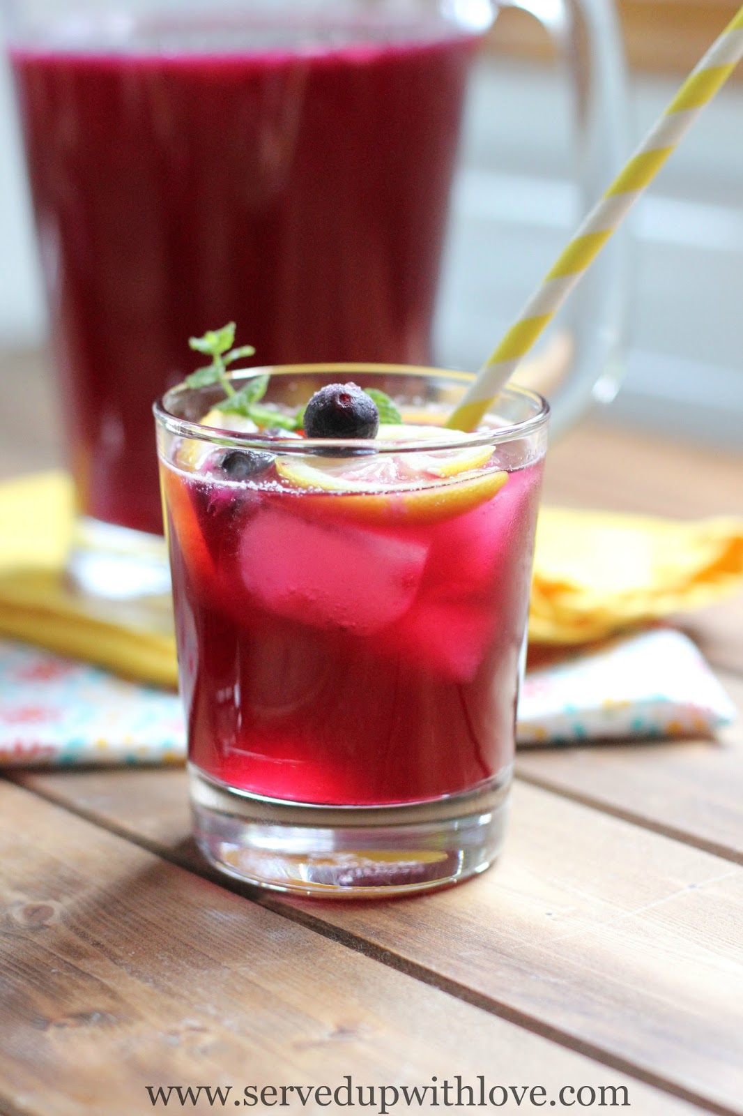 Blueberry Lemonade Served Up With Love