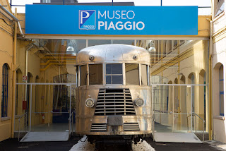 The Piaggio Museum has examples of railway engines and aircraft as well as the Vespa scooter The Piaggio Museum has examples of railway engines and aircraft as well as the Vespa scooter
