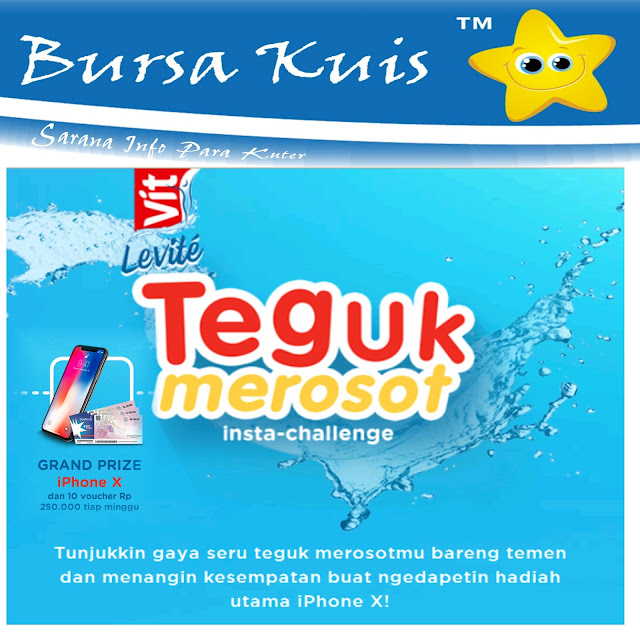 Kuis Insta Challenge Levite Vit Berhadiah iPhone X dan Voucher Belanja