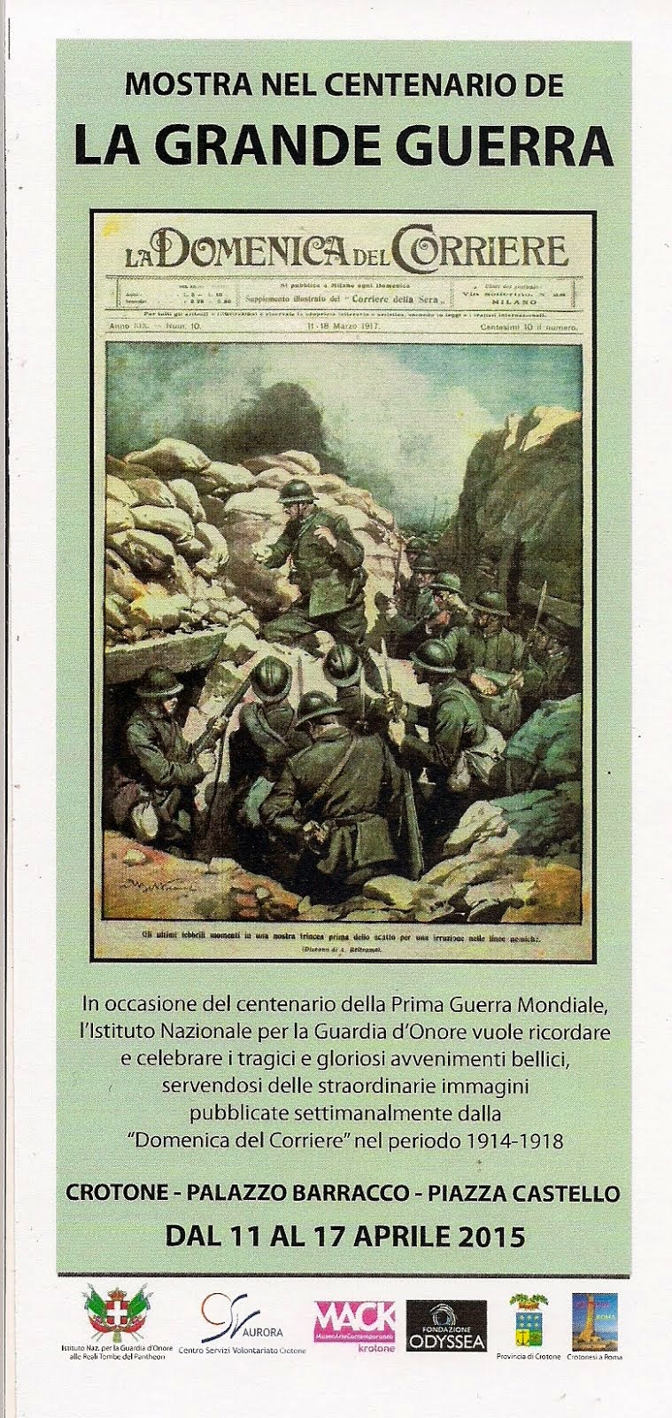 " Crotonesi a Roma "  Centenario della Grande Guerra