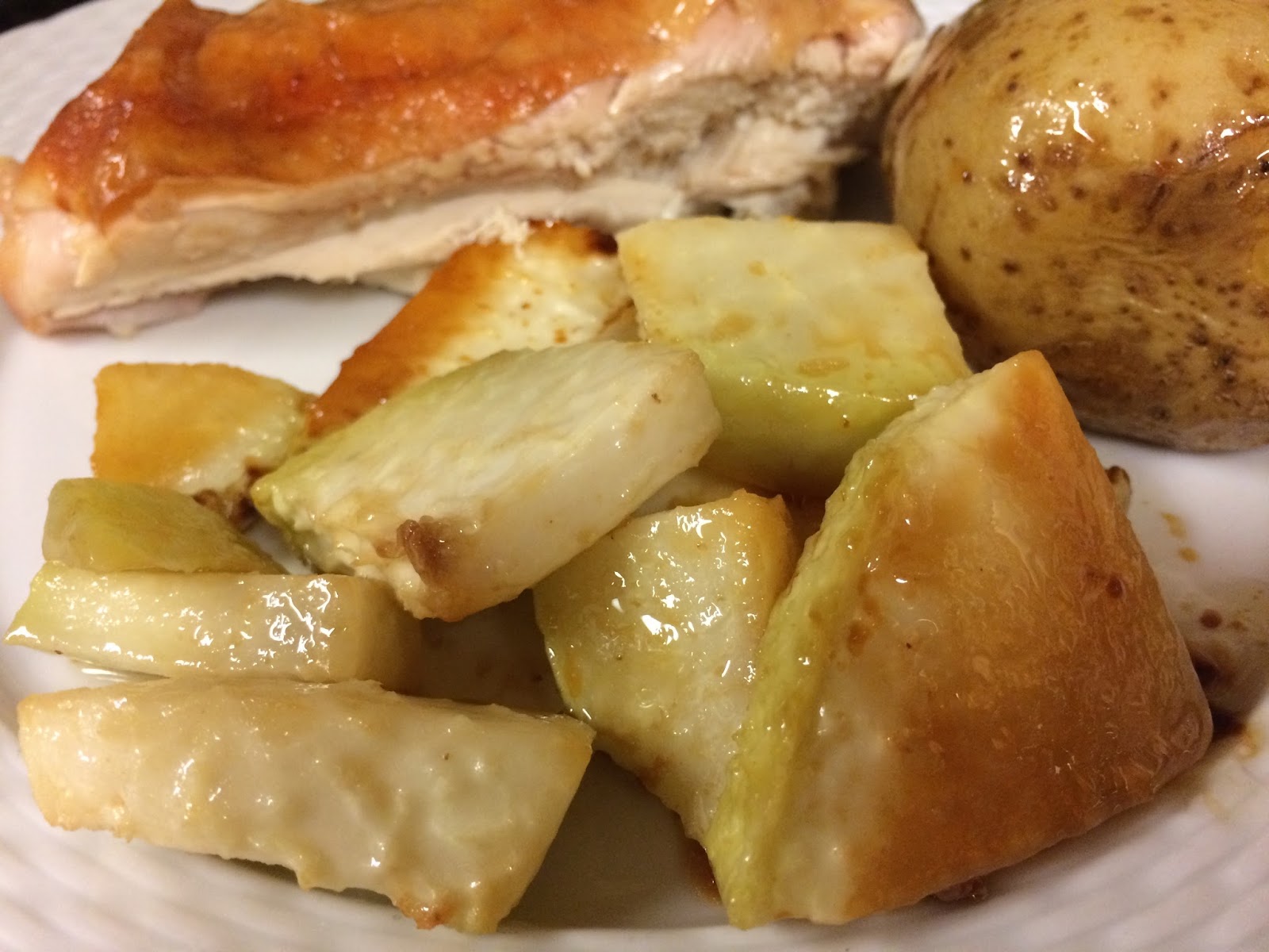 Roast Chicken with Kohlrabi and Potatoes Recipe