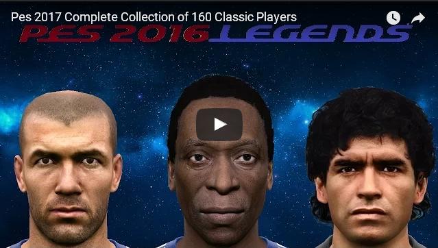 Update PES17 Collection of 160 Classic Faces Update PES17 Collection of 160 Classic Faces