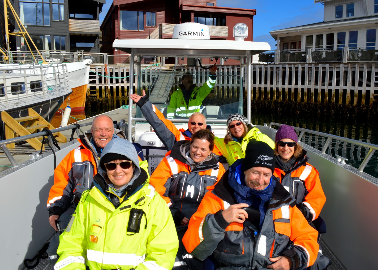 On board and anxiously awaiting our skippers to get underway on our sea safari in Senja, Norway. Photo: Gøril Vicki Ovesen. Unauthorized use is prohibited.