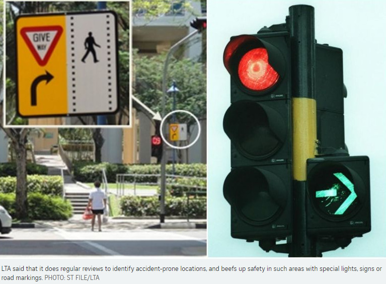If Only Singaporeans Stopped to Think Greenarrow turns; LTA to
