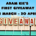 Abam Kie's First Giveaway
