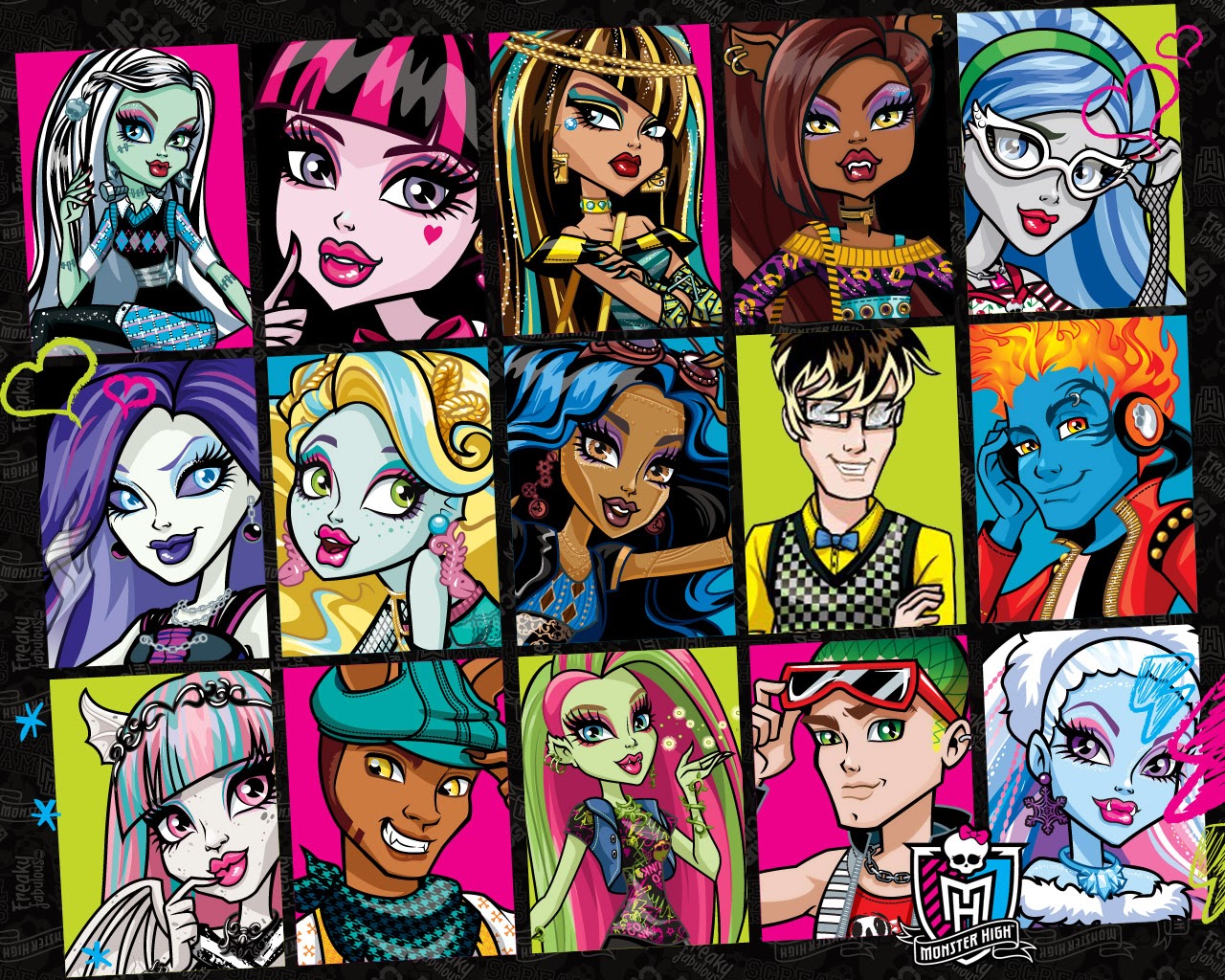 AS AMIGAS MONSTER HIGH PERSONAGENS DE MONSTER HIGH