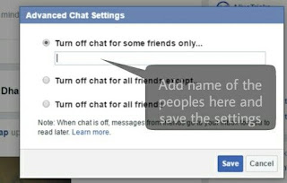 turn off chat for specific peoples