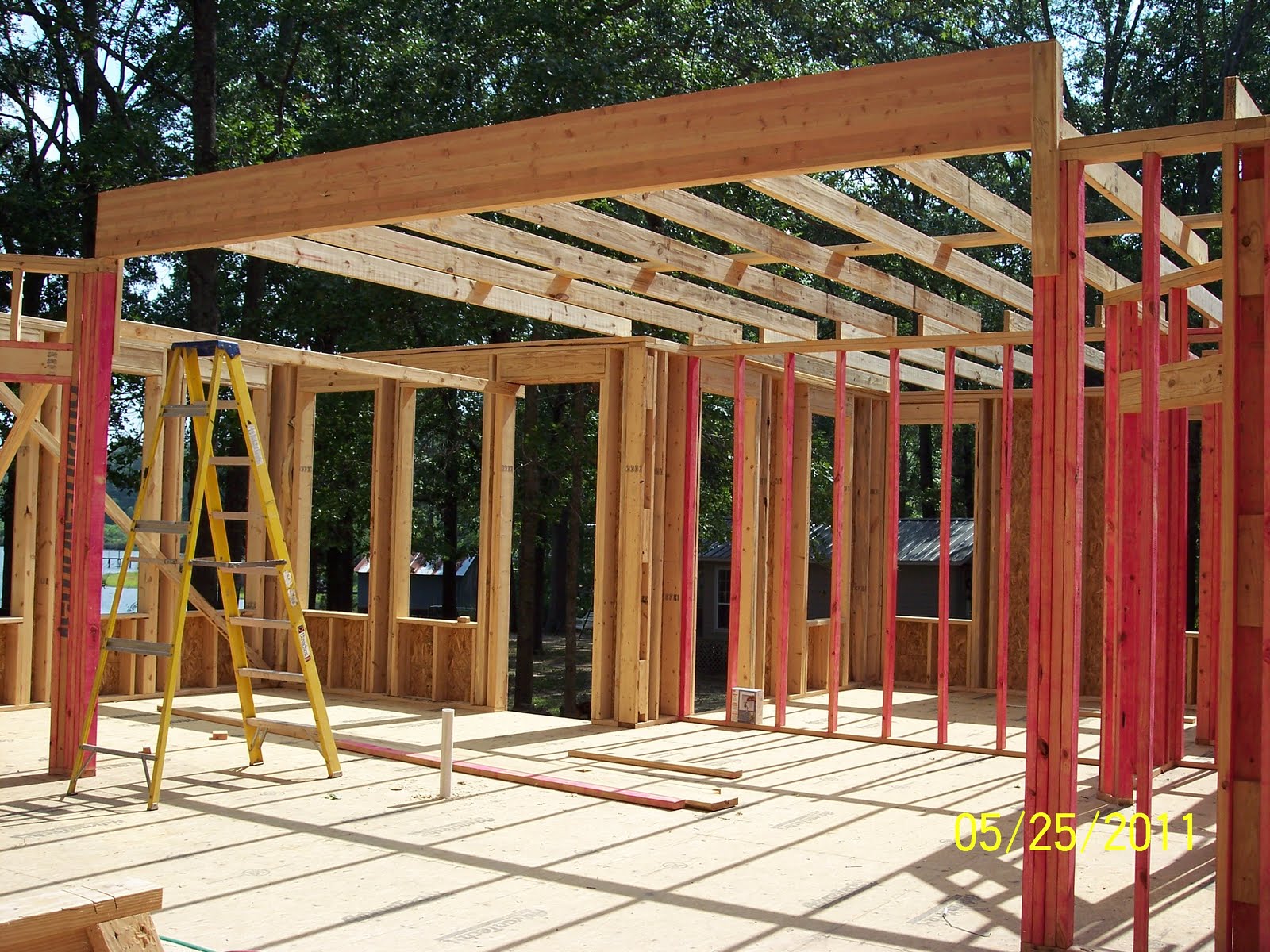 Building Our Oak Haven Dreamhouse Ceiling Joist Construction Continues...