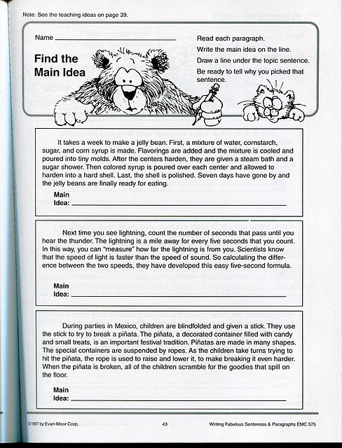 main-idea-and-topic-sentence-worksheets-with-answers