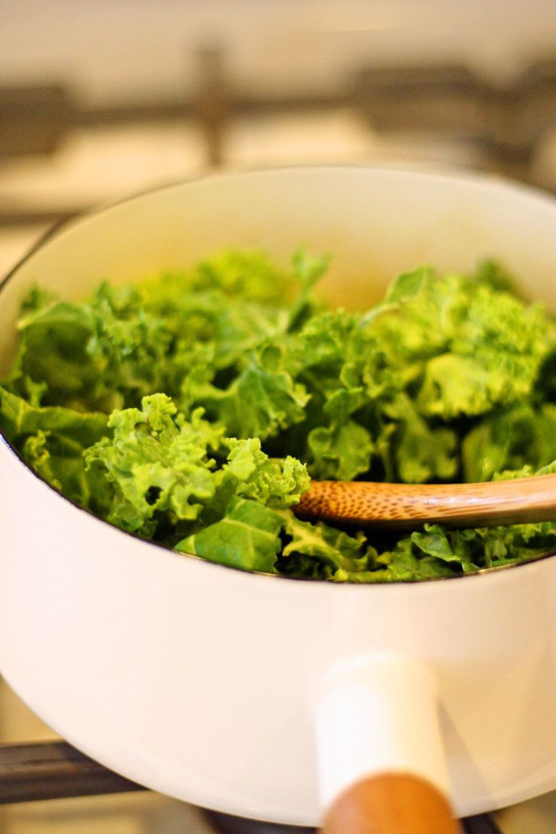 Perfectly imperfect Kale, Potato, and Minced Pork Soup