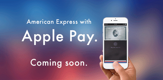 American Express / Apple Pay, Coming Soon (image courtesy of American Express)