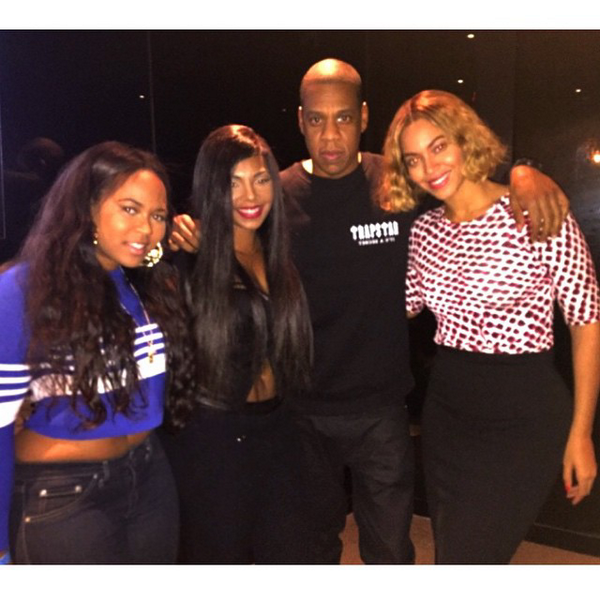 Ashanti hangs out with Beyoncé after chilling out with Rihanna a few ...