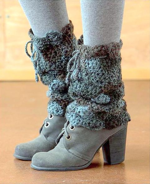 Legwarmers boot cuffs Crochet pattern